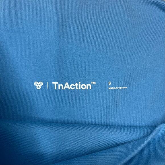 Aritzia Tna TnAction High Rise Blue Biker Shorts Activewear Workout Gym Sz Small - Picture 3 of 8